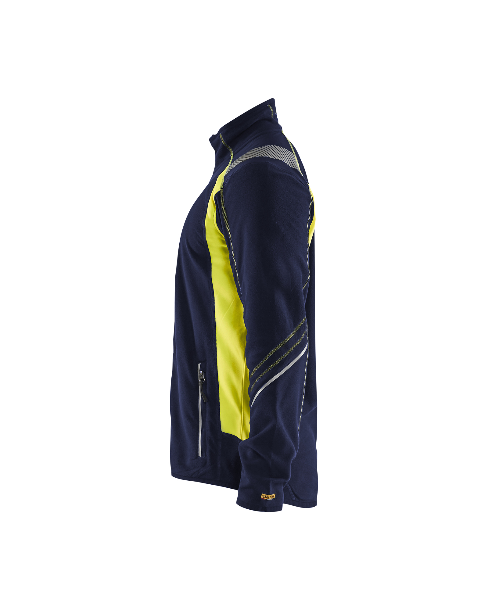 Black/Yellow Blakläder 4993 Zip Up Microfleece Jacket