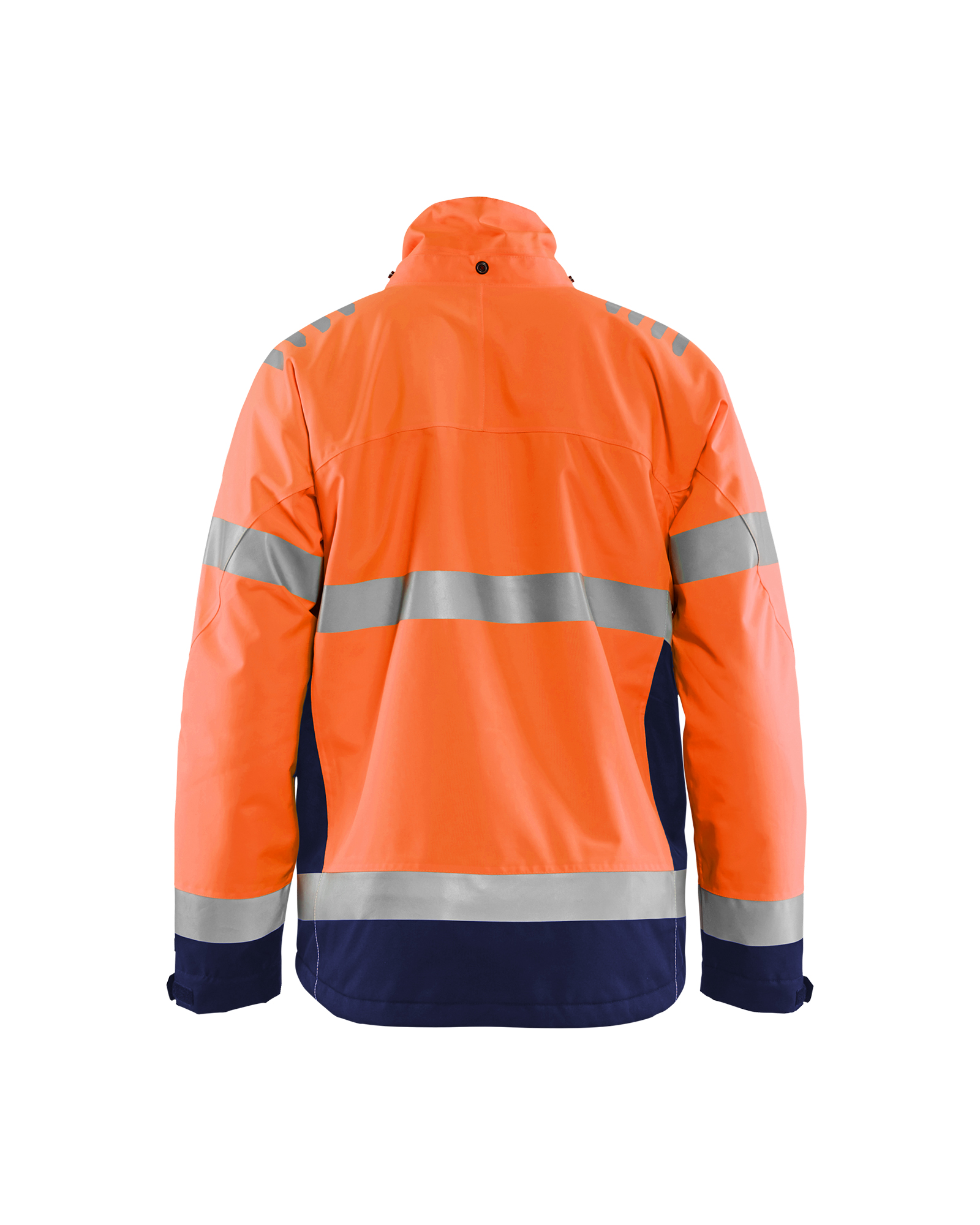 Blaklader Workwear High Vis Winter Jacket Orange//Navy Blue